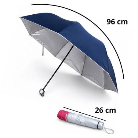 Guarda Chuva 96cm Sombrinha De Bolsa Reforçado Com Capa