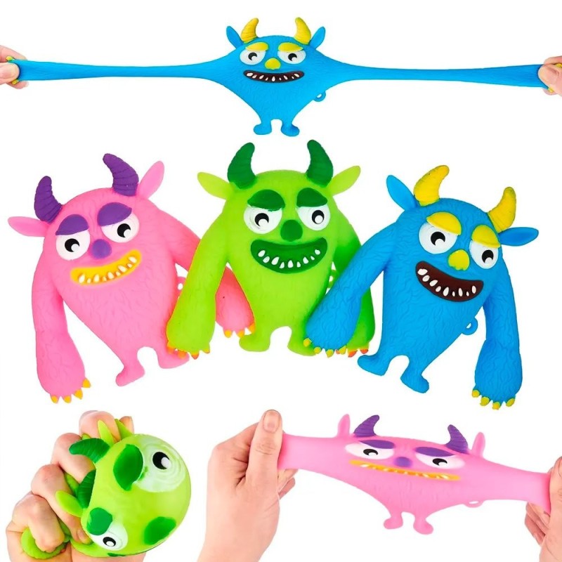 Brinquedo Squishy Monstrinho Antiestresse 9cm de Apertar Com Luz