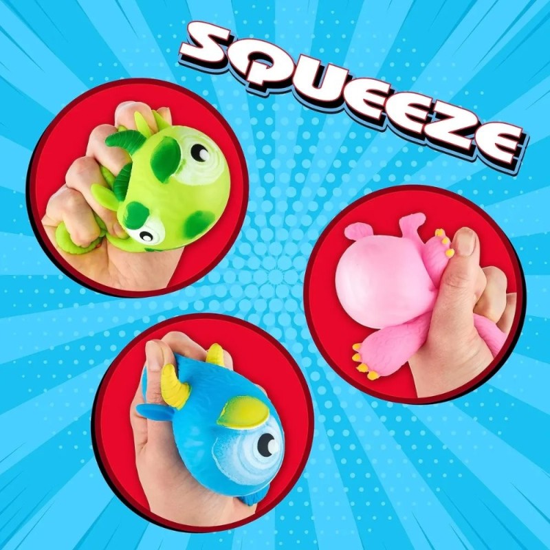 Brinquedo Squishy Monstrinho Antiestresse 9cm de Apertar Com Luz