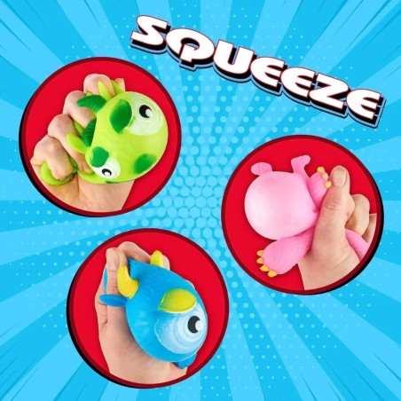 Brinquedo Squishy Monstrinho Antiestresse 9cm de Apertar Com Luz
