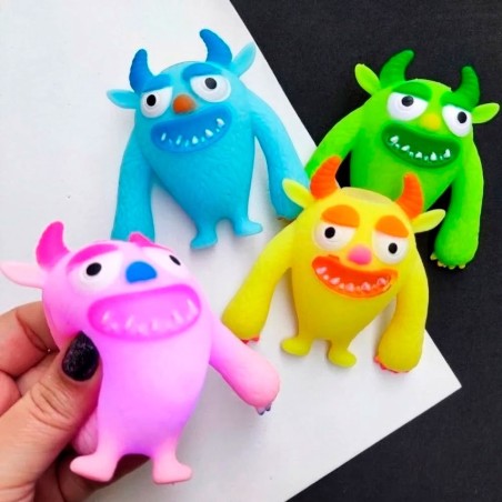Brinquedo Squishy Monstrinho Antiestresse 9cm de Apertar Com Luz