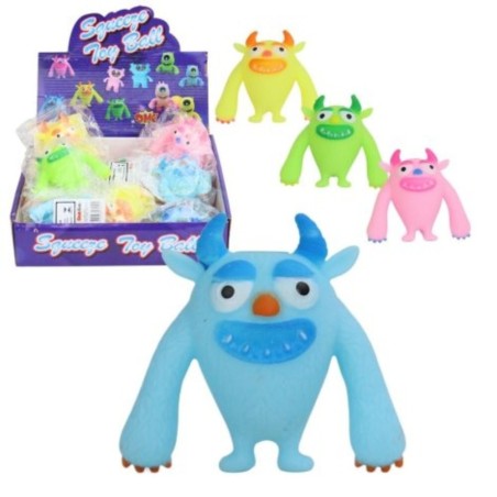 Brinquedo Squishy Monstrinho Antiestresse 9cm de Apertar Com Luz