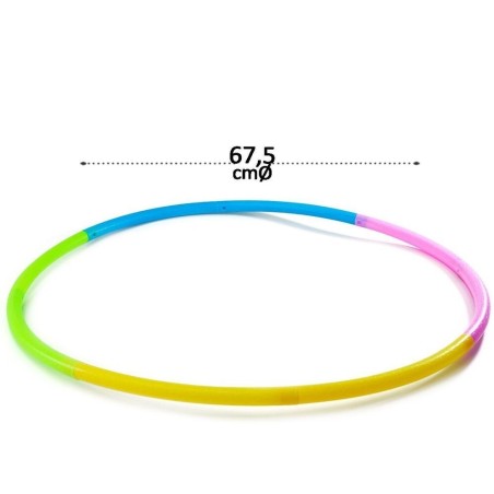 Brinquedo Arco Bambolê Infantil Desmontável Colorido 67,5cm
