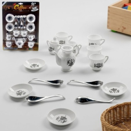 Brinquedo Kit Chazinho Cafezinho Divertido Cozinha Infantil 15 Peças