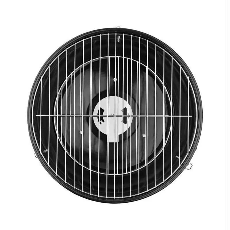 Churrasqueira A Carvão Portátil Com Tampa 35,5cm