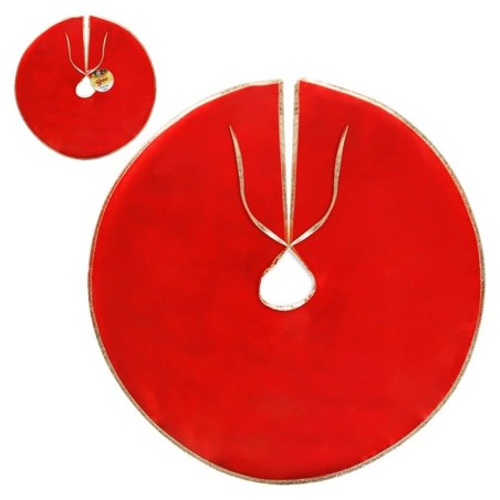 Saia Para Árvore Natal Vermelha Enfeite Decoração Base Natalina 40cm