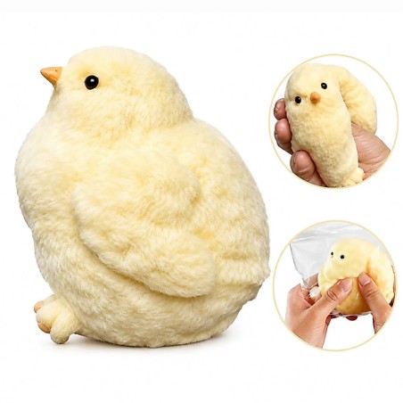Brinquedo Squishy De Pintinho Fofo Antiestresse Apertar