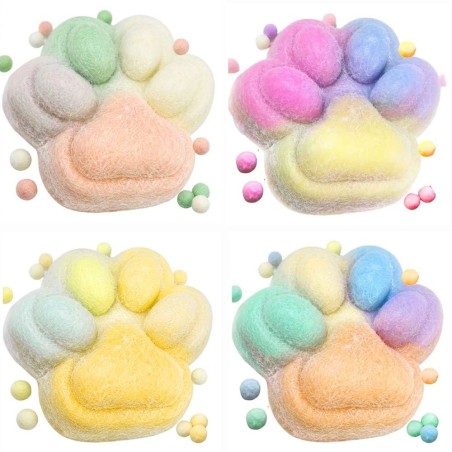 Squishy Patinha De Gato Fofa Brinquedo Sensorial Antiestresse