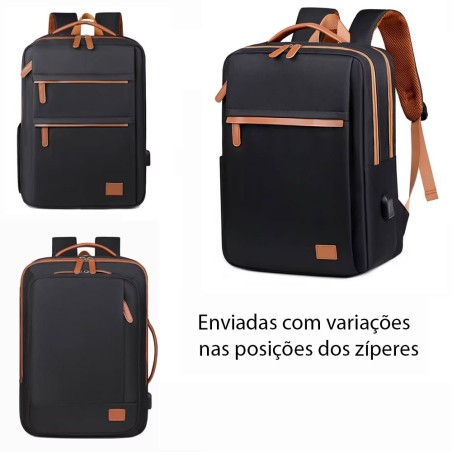 Mochila Para Notebook Com USB Oxford Espaçosa Impermeável