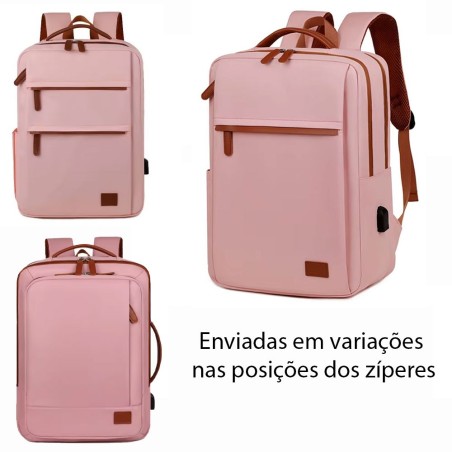 Mochila Para Notebook Com USB Oxford Espaçosa Impermeável 2