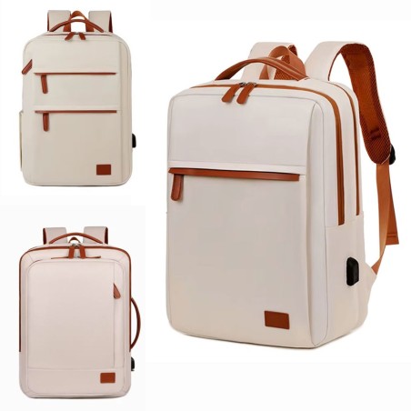 Mochila Para Notebook Com USB Oxford Espaçosa Impermeável
