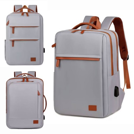 Mochila Para Notebook Com USB Oxford Espaçosa Impermeável