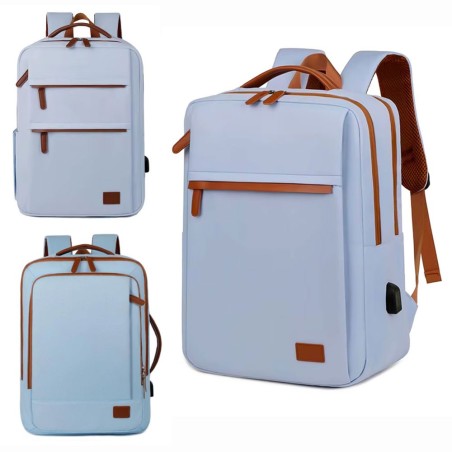 Mochila Para Notebook Com USB Oxford Espaçosa Impermeável
