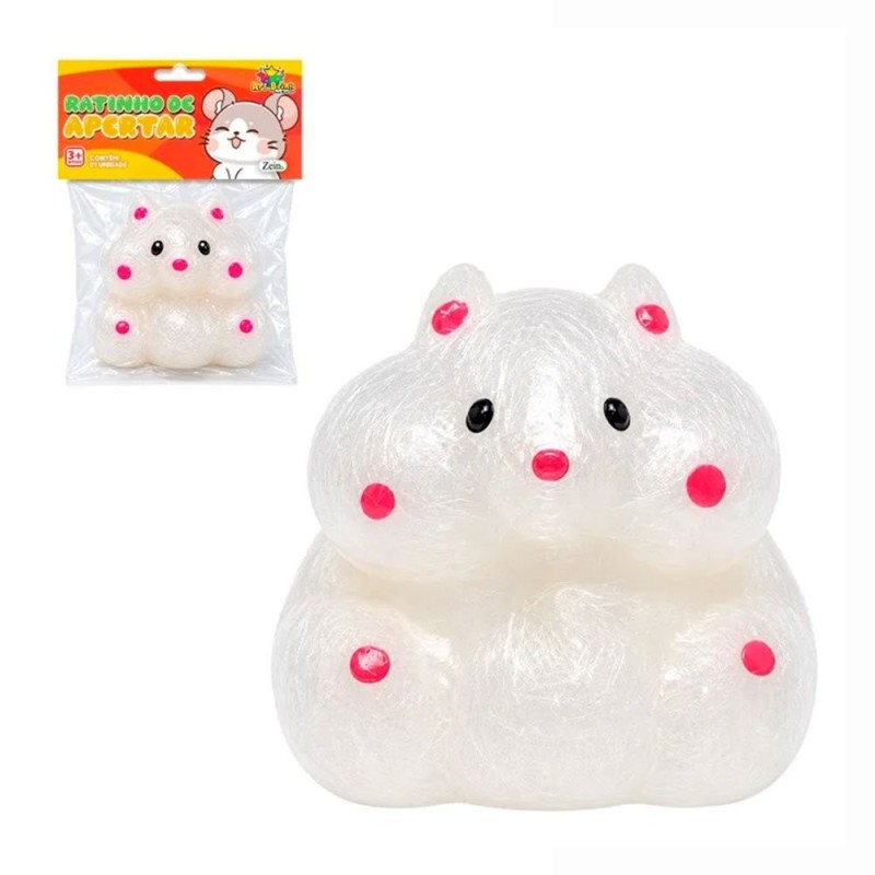 Ratinho Squishy Fofo De Apertar Sensorial Alívio Estresse