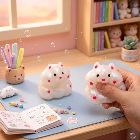 Ratinho Squishy Fofo De Apertar Sensorial Alívio Estresse 2