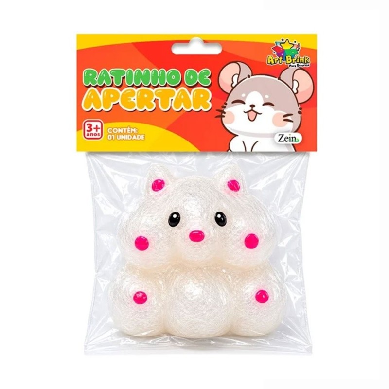 Ratinho Squishy Fofo De Apertar Sensorial Alívio Estresse