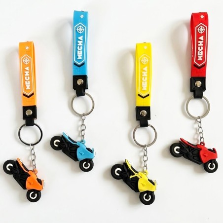 Chaveiro Decorativo Moto 3D Silicone Emborrachado Decorativo