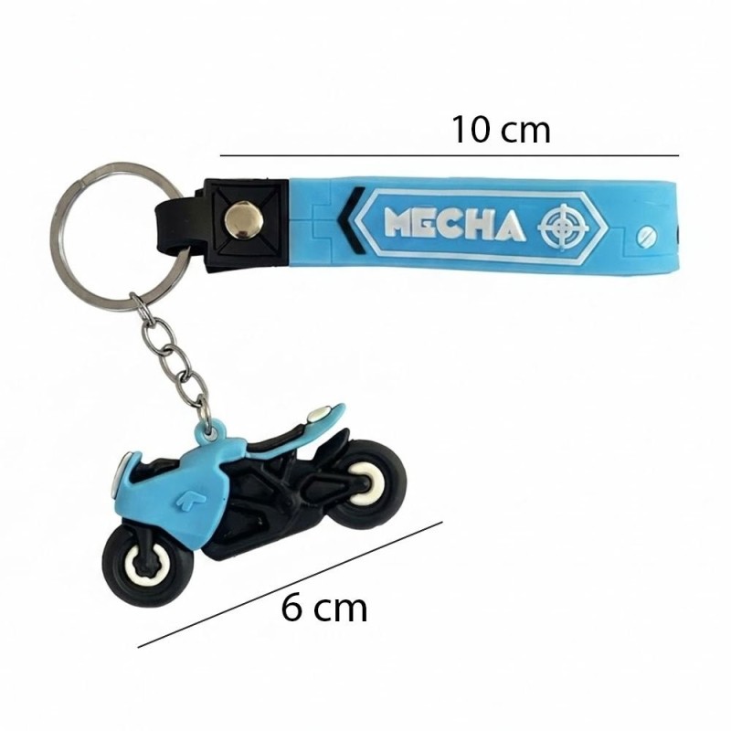 Chaveiro Decorativo Moto 3D Silicone Emborrachado Decorativo