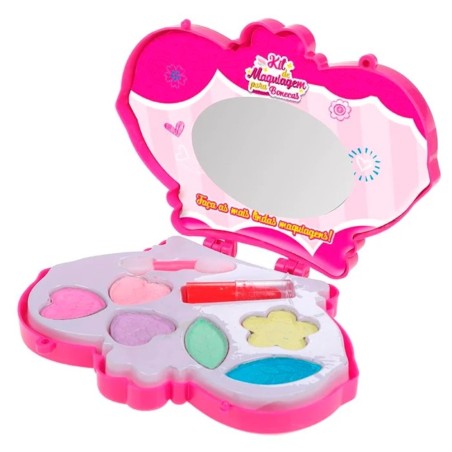 Brinquedo Kit Maquiagem  Para Bonecas Com Espelho Batom E Pincel