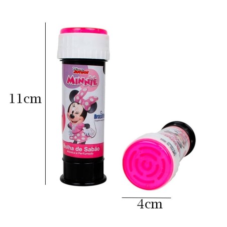 Bolha De Sabão Perfumada E Atoxica Personagens Meninas 60ml Mini Game