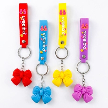 Chaveiro Lacinho 3d Decorativo Emborrachado Para Chaves Bolsa