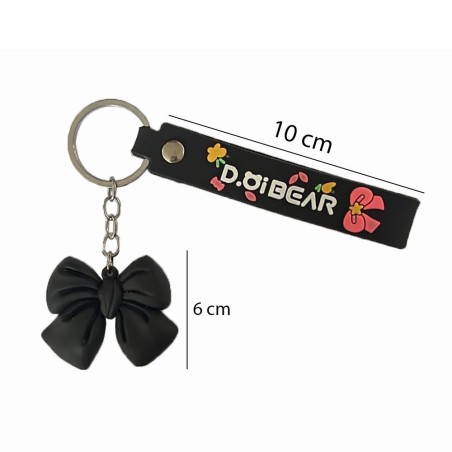 Chaveiro Lacinho 3d Decorativo Emborrachado Para Chaves Bolsa