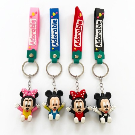 Chaveiro Ratinhos 3d Decorativo Emborrachado Para Chaves Bolsa