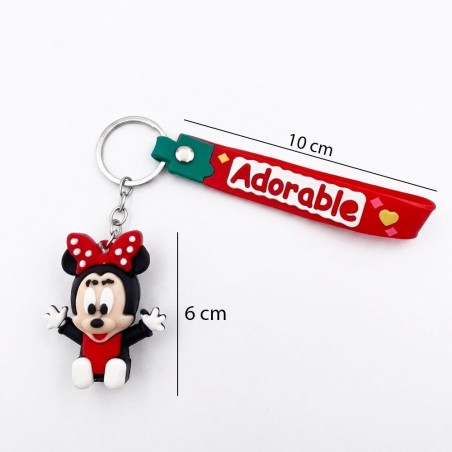 Chaveiro Ratinhos 3d Decorativo Emborrachado Para Chaves Bolsa