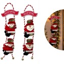Enfeite Grande Papai Noel E Boneco De Neve Sino Natal 54 Cm