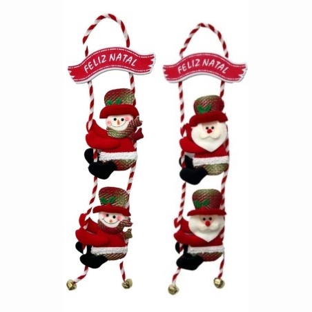 Enfeite Grande Papai Noel E Boneco De Neve Sino Natal 54 Cm 2