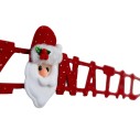 Enfeite Faixa Decorativa Feliz Natal Com Papai Noel 120cm