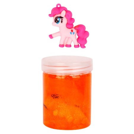 Massinha Slime Durinho Glitter Com Unicórnio De Brinquedo No Pote 160g 2