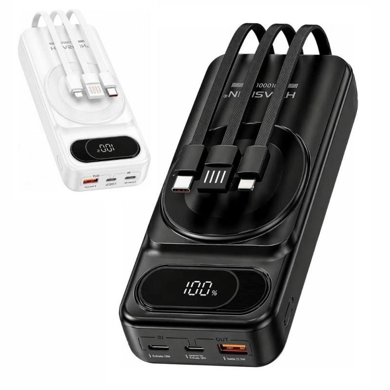 Carregador Portátil 22,5W Power Bank H'Maston Indução Magsafe 20k Mah