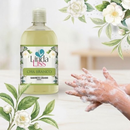 Sabonete Líquido Corporal 500ml Fragrância Chá Branco