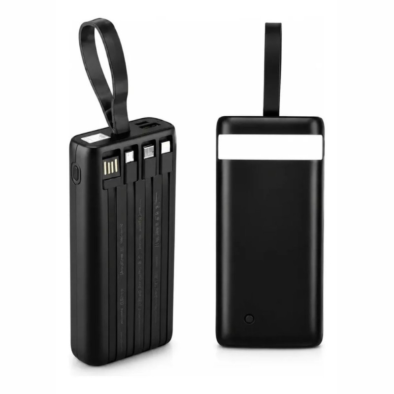 Carregador Portátil Rápido Power Bank Com Led Lanterna 20.000 MAh 2A