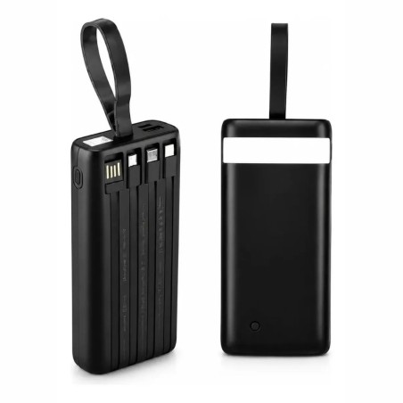 Carregador Portátil Rápido Power Bank Com Led Lanterna 20.000 MAh 2A