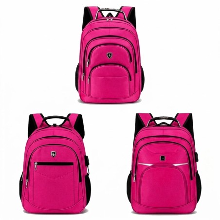 Mochila Reforçada Viagem Para Notebook Com Saída De Cabo USB