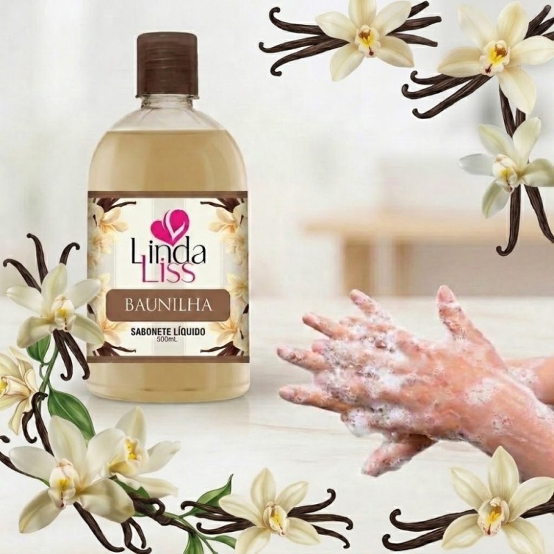 Sabonete Líquido Corporal 500ml Fragrância Baunilha