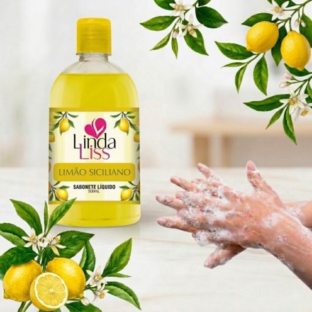 Sabonete Líquido Corporal 500ml Fragrância Limão Siciliano