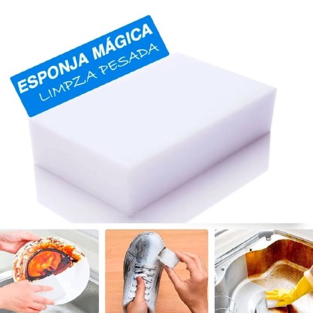 Esponja Bucha Mágica Limpeza Poderosa Melamina Apenas Com Água