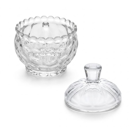 Potiche Bomboniere De Vidro Line Classic Baleiro Com Tampa 170ml