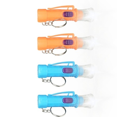 Kit 5 Chaveiros Lanterna Led Colorida 7 Cm