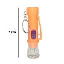 Kit 5 Chaveiros Lanterna Led Colorida 7 Cm