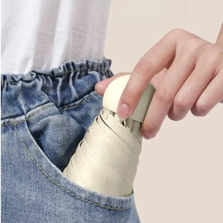 Guarda Chuva Capsula Compacto Para Bolsa Com Estojo 93 Cm