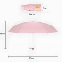 Guarda Chuva Capsula Compacto Para Bolsa Com Estojo 93 Cm