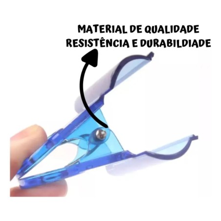 Kit Com 6 Prendedores Plásticos Fecha Embalagens De Cozinha