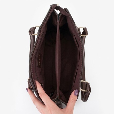 Bolsa Feminina Casual Grande De Mão E Ombro Detalhe Textura 2