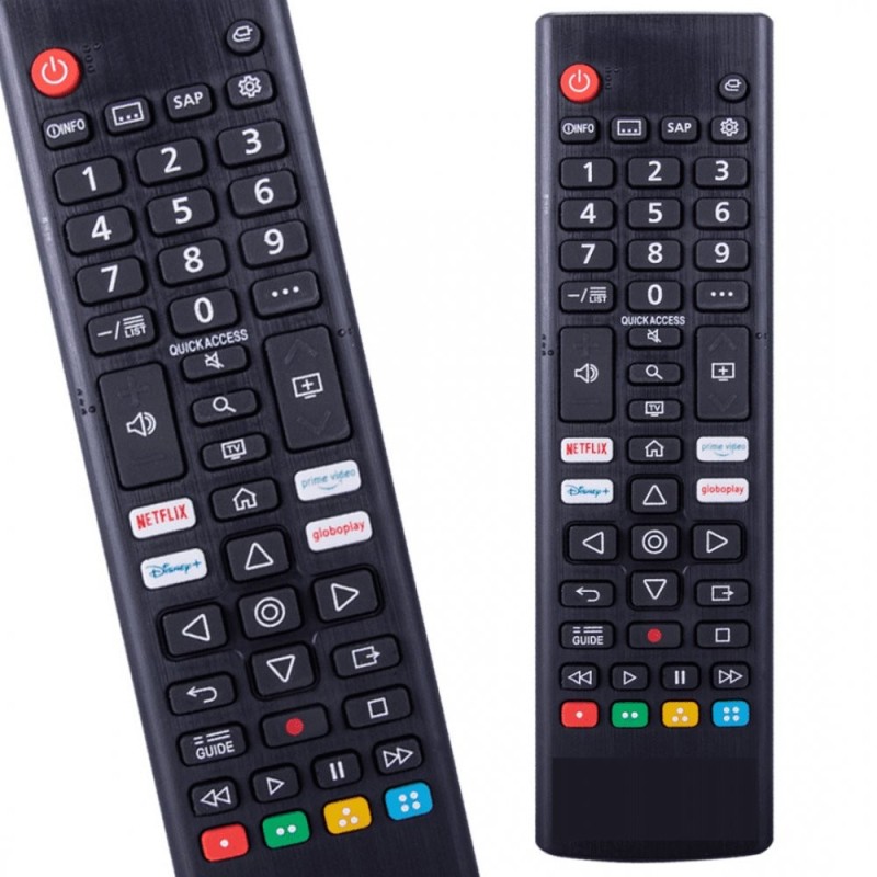 Controle Remoto Compatível Com TV LCD LG Preto 16cm