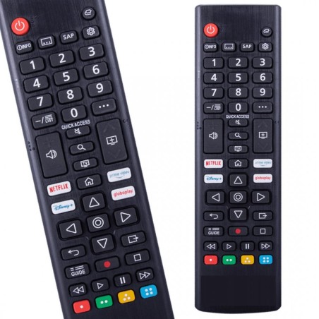 Controle Remoto Compatível Com TV LCD LG Preto 16cm 2