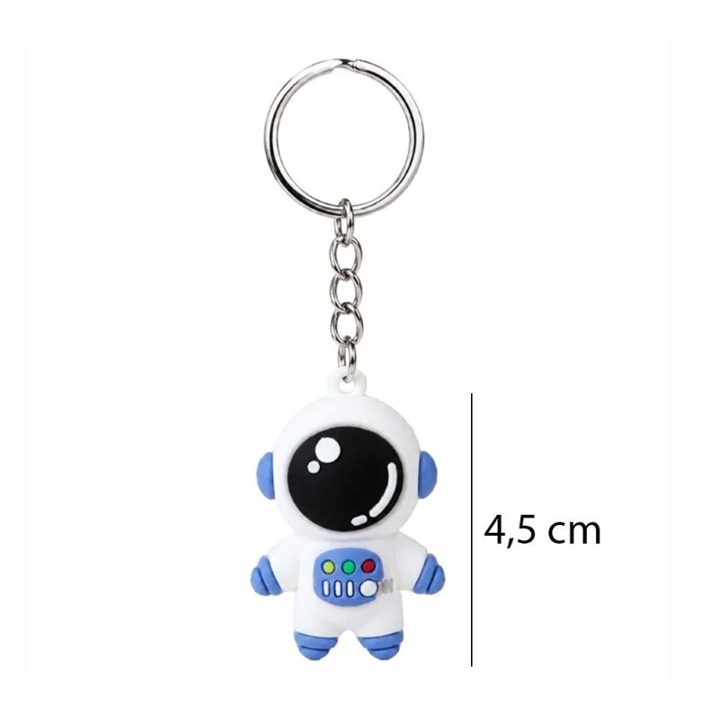 Chaveiro Astronauta Fofo Emborrachado Espacial Chave E Bolsa